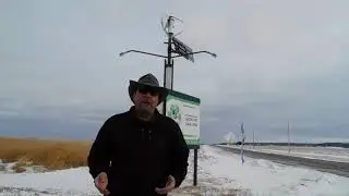 Hybrid Wind/Solar Off Grid Streetlight Poles on Green Energy Adventures with The Turbine Guy