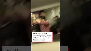 Food fight! Huge brawls breaks out over undercooked biryani #shorts