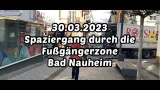 Spaziergang Fußgängerzone Bad Nauheim