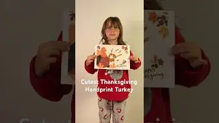 Create the Cutest Thanksgiving Handprint Turkey! 🍂🦃 Perfect for Kids & Family Fun! #diy
