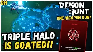 TRIPLE Halo Is INSANE! One Weapon Run!! Demon Hunt!