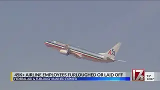 45,000+ airline employees furloughed or laid off