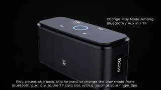 Best SoundBox Bluetooth Speaker, Wireless Bluetooth 4.0 Touch Speaker