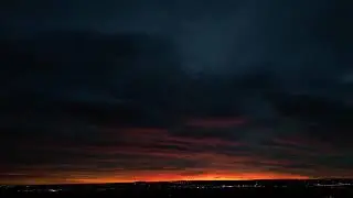 Stunning Red Sunrise Hyperlapse | Breathtaking Morning Sky in Motion
