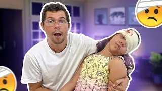 САРА СЕРЬЕЗНО ПОСТРАДАЛА?!! ПОСМОТРИТЕ НА РЕАКЦИЮ ПАПЫ!!