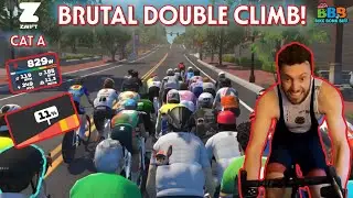 La Roja Stage 3 Race Chaos | Richmond 2015 Worlds Reverse (Cat A Zwift Race)