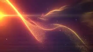 orange yellow glowing energy bright waves