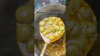 Wazwan style mushroom made by waza himself #shortfeed #ytshorts #indian #food #cooking#kashmir