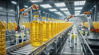 How Sunflower Oil Is Made - Amazing SUNFLOWER OIL in the Largest Factory (Full Process)