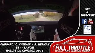 Onboard | C. Cherain - R. Herman | SS11 Lavoir | Rallye du Condroz 2016