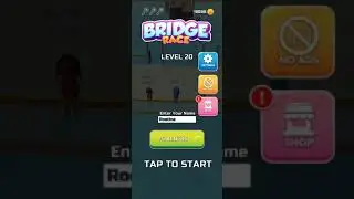 Bridge Race Mobile Game Review 3 Levels No Audio