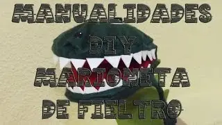 Manualidades DIY: marioneta de cocodrilo con fieltro || La Casita de Gominolas