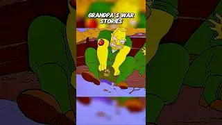 Grandpa&rsquo;s War Stories 🪖 #simpsons #shorts