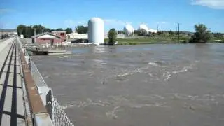 1 Jul 2011 - Yellowstone River Nears Flood Stage at Laurel, MT