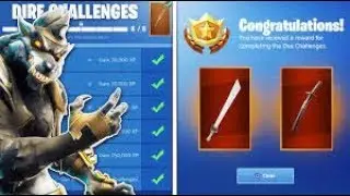 UNLOCKING WORLD'S FIRST LEVEL 100 in Fortnite! MAX STAGE DIRE SKIN GAMEPLAY (Fortnite Battle Royale)