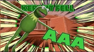Why Did Kermit Fall Off The Roof except I added that one dead meme (And Megalovania)