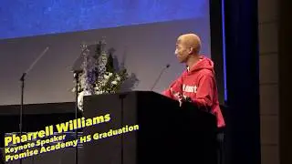Pharrell makes a promise to Harlem Children's Zone students