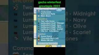 Opening 20 winterfest Calendar 2022 💯 Gacha Growtopia  #gachagrowtopia #growtopia