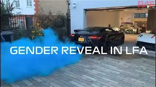 Epic Baby Gender Reveal in LFA!! - Car Exhaust Smoke