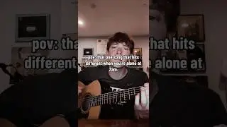 who can relate? #thatsong #thatonesong #hitsdifferent #pov #2am #alone #diy #acousticguitar #grunge