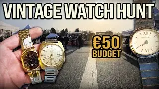 У меня было всего 50 евро, чтобы поискать винтажные часы на блошином рынке!