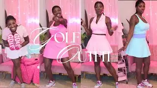 Pinky Bling Stylish Golf Outfit Try On Fashion Haul Amazon Finds @pinkyblingvevo7189