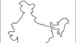How to draw indian map freehand