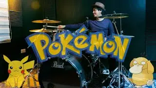 Pok&eacute;mon Theme Drum Cover | Pearl Roadshow Drum Kit