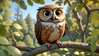 Ollie Owl Stretches Wings | Morning Song for Kids | Animal Action Rhyme and Preschool Learning