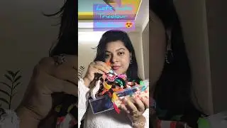 DIY Independence day special necklace 😍#diy #crafting #shorts