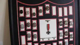 A Display Board of Nazi Combat Badges