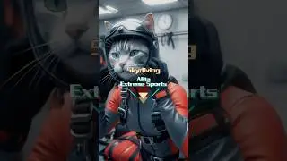 A cat who loves extreme sports！ #cat #extremesports #catanimation #skydiving  #encourage #challenge
