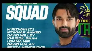Multan Sultan Squad Psl 9 2024