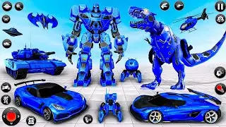 Dino Robot Transformation Jet Bike Car Dinosaur Robot Game Super Strong Fight - Android Gameplay