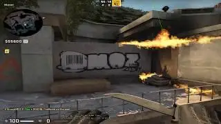 Molotov boost from chairs t spawn (Overpass) 4:3