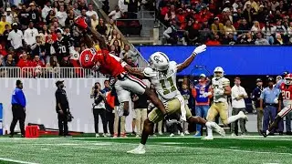 Ellis Robinson&rsquo;s Incredible Interception 2025 Georgia vs Georgia Tech (4K60fps)