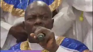 Baba BroBro ministering at 2021 Harvest of CCC Makoko, Yaba, Lagos