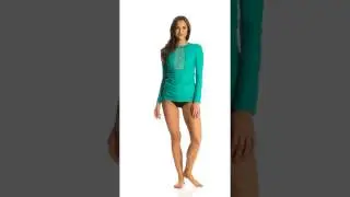 Cabana Life Essentials Embroidered Rashguard | SwimOutlet.com