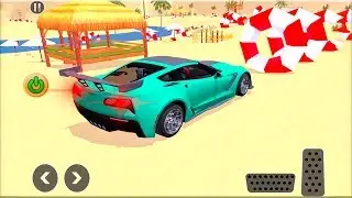Water Car Race Impossible Stunt Racing - Gameplay Android game - car race fun