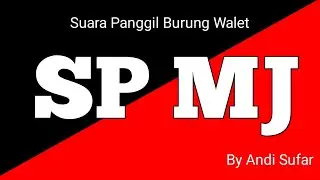 SUARA PANGGIL BURUNG WALET - Sp Mj by Andi Sufar