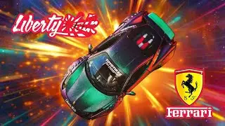 Ferrari 458 LB WORKS Matt Chamaleon Red/Blue VELOCE 1/64 50pzs Liberty Walk LBWK