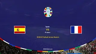 Spain vs France | #EURO 2024 | Semifinal | PES2021 PC