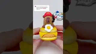 McDonald's Capybara #clay #clayart #capybara #shorts