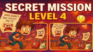 Spot the Difference Puzzle Game &ndash; Level 4: Test Paper Panic! 📄🔥