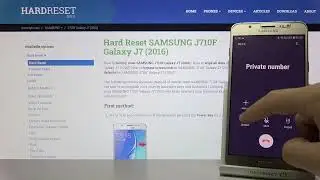 The look of incoming call on Samsung Galaxy J7 2016 | Appearence of incoming call