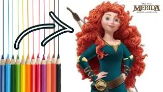 How to Draw Cute Princess Merida | Brave | Easy DIY