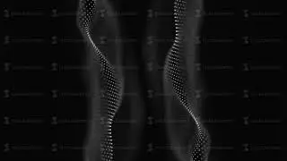 Digital wave of particles. Global communication network concept. Abstract technology background