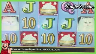 Kitty Glitter Slot Machine at Meskwaki &mdash; Single Session (Real Slot Play)