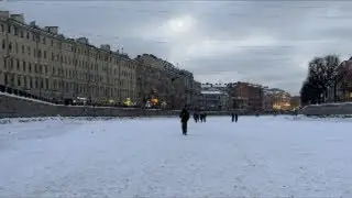 ⭕️LIVE. В первый раз ВЫШЛА на ЛЕД Фонтанки🥶