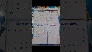 Handmade Simple calendar #aesthetic #artistry12345 #artwork #artist #drawing #art